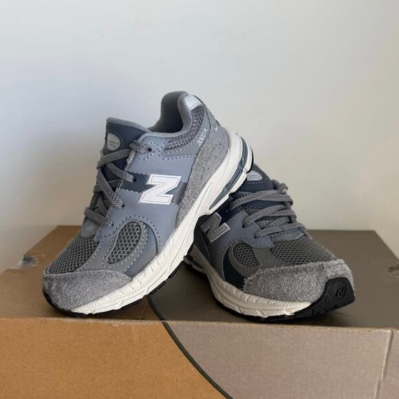 New Balance 2002 R Grey/White Toddler Sneakers- SZ 9 C